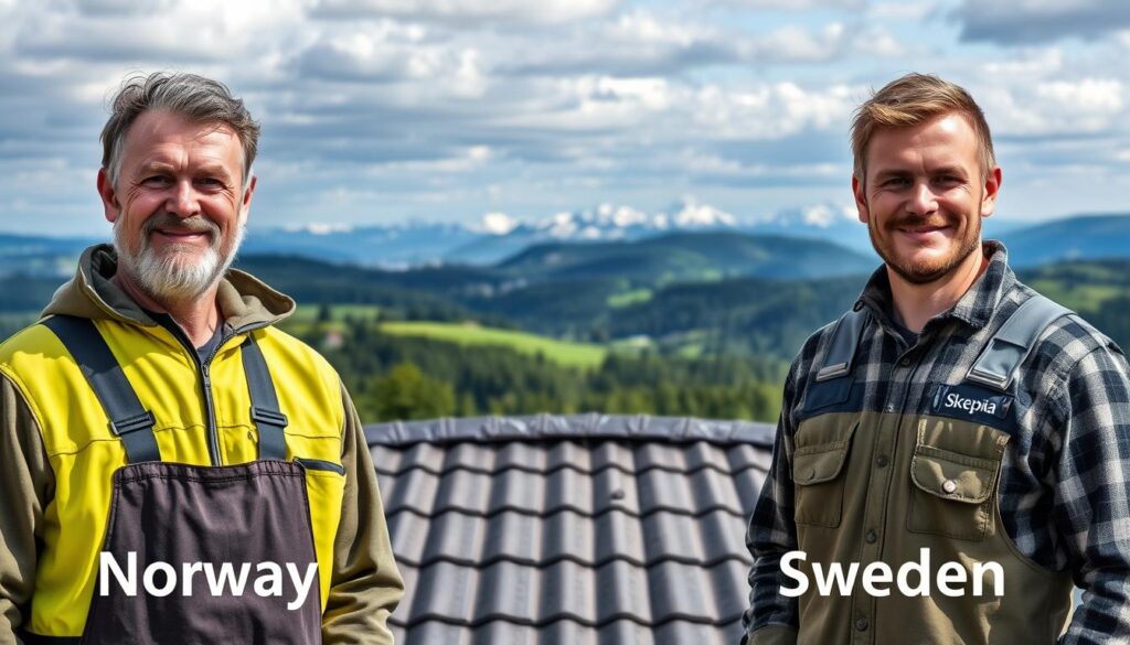takläggare lön Norge